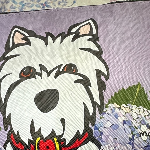 Marc Tetro Lavender Dog Print Travel Pouch - Picture 9 of 9